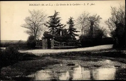 Ak Roussay Maine et Loire, La Grotte de la Corbiere