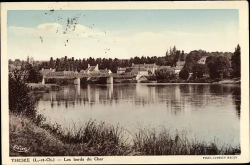 Ak Thésée Loir et Cher, Les Bords du Cher