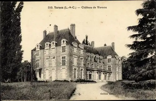Ak Vernou Loir-et-Cher, Château de Vernou