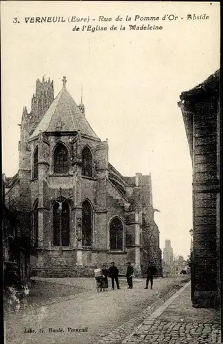 Ak Verneuil sur Avre Eure, l'Eglise de la Madeleine