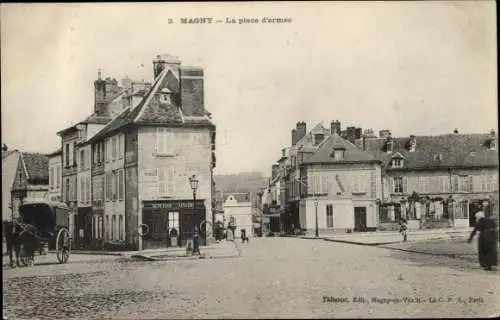 Ak Magny Val-d’Oise, La Place d´Armes