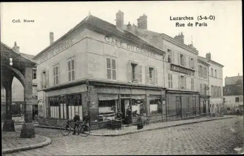 Ak Luzarches Val d’Oise, Rue de Paris