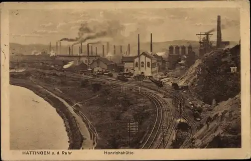 Ak Hattingen an der Ruhr, Henrichshütte