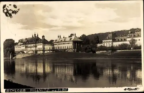 Ak Dresden Pillnitz Elbe, Schloss