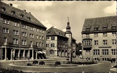 Ak Nordhausen am Harz, Partie am Lutherplatz