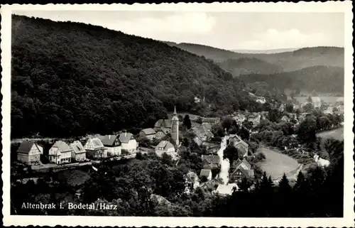 Ak Altenbrak Thale im Harz, Panorama vom Ort