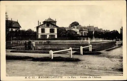 Ak Maisons Laffitte Yvelines, Le Parc, Avenue du Chateau