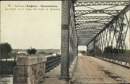 Ak Savennières Maine et Loire, Les Ponts dur la Loire, dits Ponts de Rochefort