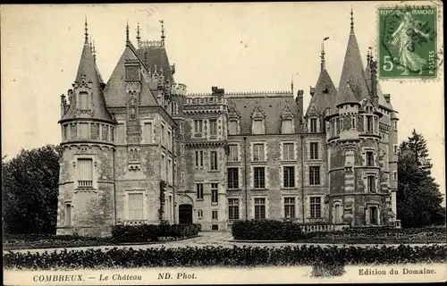 Ak Combreux Loiret, Château