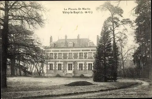 Ak Viévy le Rayé Loir-et-Cher, Château du Plessis Saint Martin