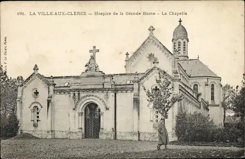 Ak La Ville aux Clercs Loir et Cher, Hospice de la Grande Borne, Chapelle