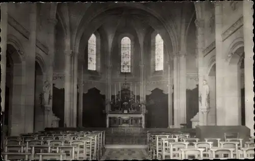 Ak La Ville aux Clercs Loir et Cher, Chapelle de l´Hôpital de Grande Borne, Intérieur