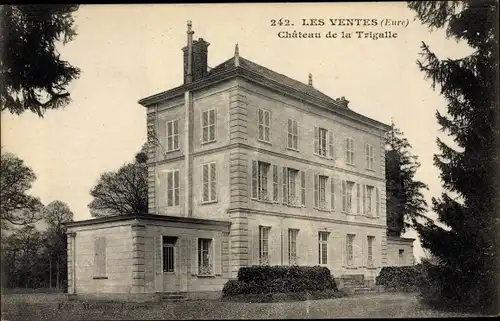 Ak Les Ventes Eure, Château de la Trigalle