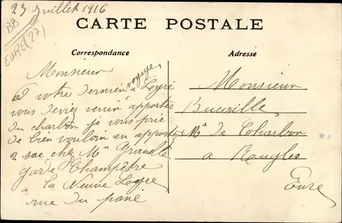 Ak La Vieille Lyre Eure, Vue Générale