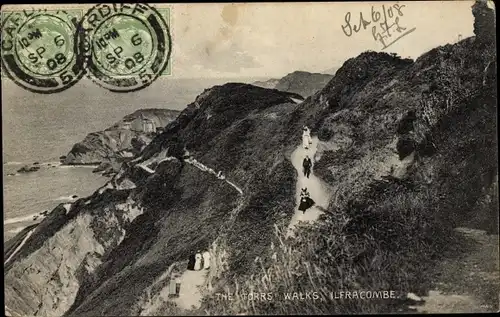 Ak Ilfracombe Devon, The Torrs Walks