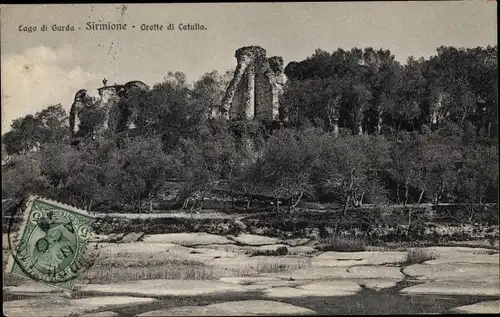 Ak Sirmione Lago di Garda Lombardia, Grotte di Catullo