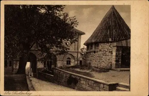 Ak Seitenroda in Thüringen, Leuchtenburg, Brunnenturm mit Terhaus