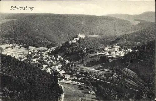 Ak Schwarzburg in Thüringen, Panorama