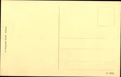 Ak Weimar in Thüringen, Borkenhäuschen mit Ruine