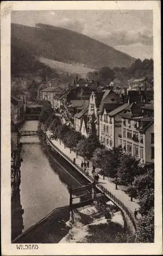 Ak Bad Wildbad im Schwarzwald, Teilansicht