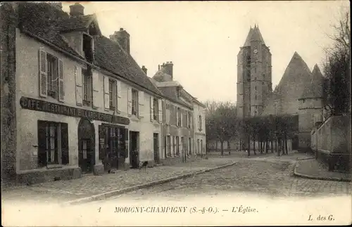 Ak Morigny Champigny Essonne, Église