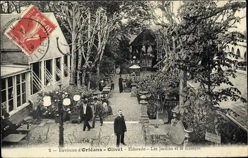Ak Olivet Loiret, Eldorado, Jardins et Kiosque