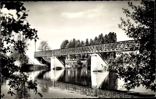 Ak Thésée Loir et Cher, Pont de Thésée Pouillé