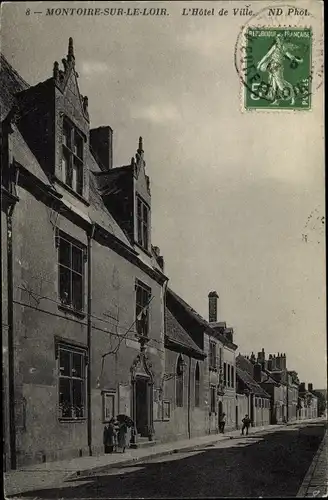 Ak Montoire sur le Loir et Cher, L´Hôtel de Ville