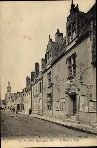 Ak Montoire sur le Loir et Cher, L´Hôtel de Ville