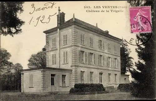 Ak Les Ventes Eure, Château de la Trigalle