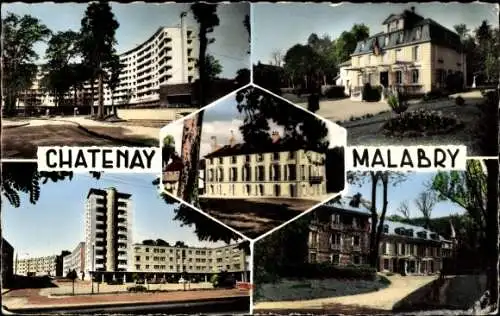 Ak Châtenay Malabry Hauts de Seine, Robinson Aulnay, immeubles, maisons