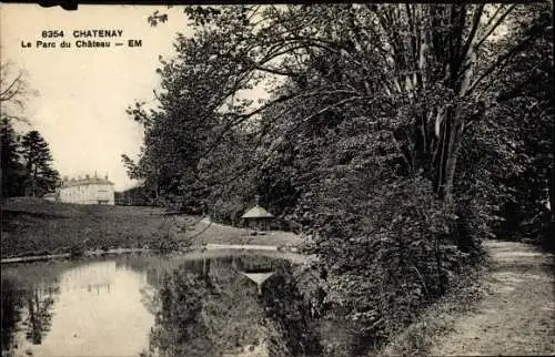 Ak Chatenay Hauts-de-Seine, Parc du Château, Étang