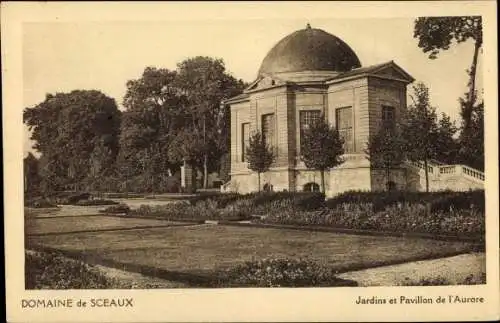 Ak Sceaux Haut de Seine, Jardins et Pavillon de l'Aurore, coupole