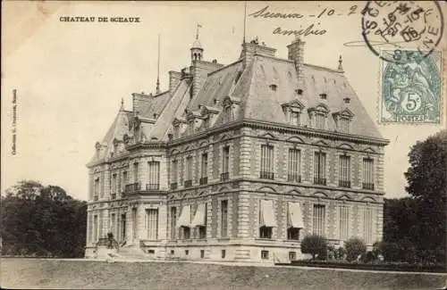 Ak Sceaux Haut de Seine, Château, vue générale