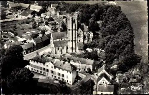 Ak Chars Val d'Oise, L´Église et la Maison de Repos