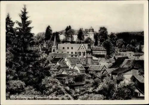 Ak Stolberg Südharz, FDGB-Erholungsheim Comenius, Panorama