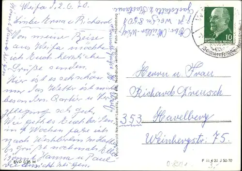 Ak Weifa Steinigtwolmsdorf Lausitz, Panorama