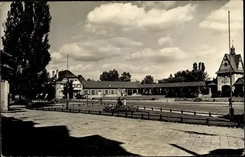 Ak Bad Saarow Pieskow Kreis Oder Spree, Bahnhofplatz