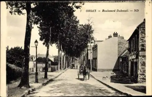 Ak Orsay Essonne, Boulevard Dubreuil