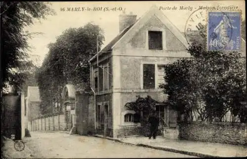 Ak Marly le Roi Yvelines, Porte de Marly, Maison Forestière