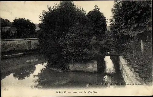 Ak Maule Yvelines, Vue sur la Mauldre