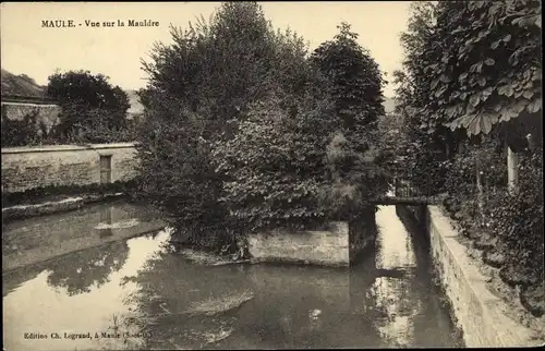 Ak Maule Yvelines, Vue sur la Mauldre