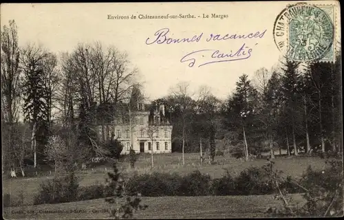 Ak Chateauneuf sur Sarthe Maine-et-Loire, Le Margas