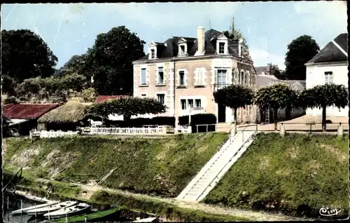 Ak Chateauneuf sur Sarthe Maine-et-Loire, Hotel de la Sarthe