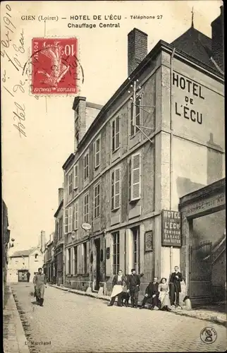 Ak Gien Loiret, Hôtel de l´Écu