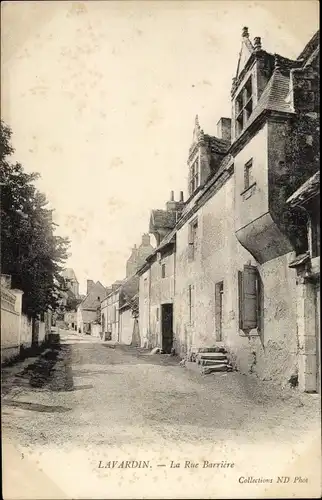 Ak Lavardin Loir et Cher, Rue Barrière