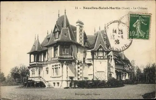 Ak Neaufles Saint Martin Eure, Le Château