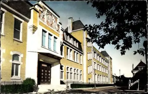 Ak Sceaux Haut de Seine, Lycée Marie Curie, vue de face, entrée principale