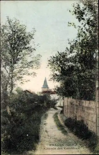 Ak Éragny Val d'Oise, Chemin des Carrières