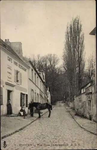 Ak Ecouen Val d’Oise, Rue de la Chataigneraie